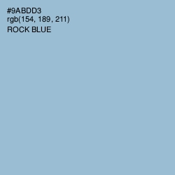 #9ABDD3 - Rock Blue Color Image